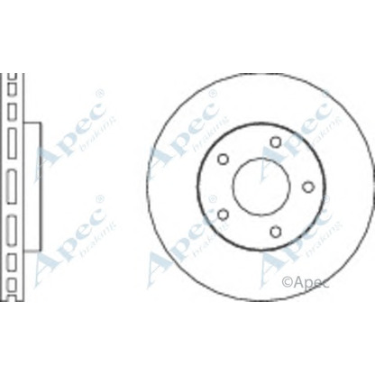 Zdjęcie Tarcza hamulcowa APEC braking DSK2127