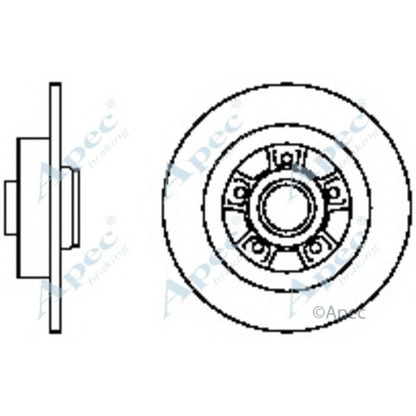 Фото Тормозной диск APEC braking DSK2234