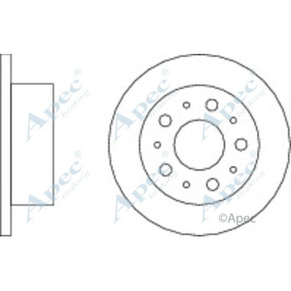 Foto Bremsscheibe APEC braking DSK2259