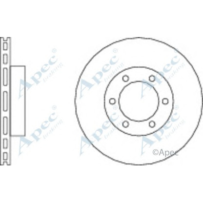 Photo Disque de frein APEC braking DSK2280