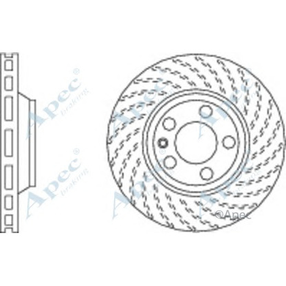 Фото Тормозной диск APEC braking DSK2311