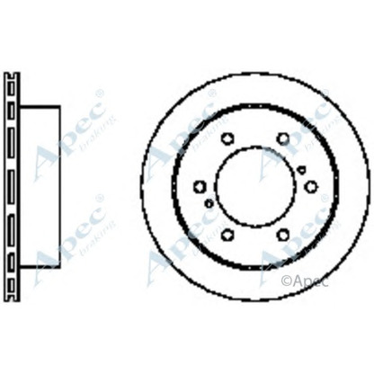 Фото Тормозной диск APEC braking DSK2331