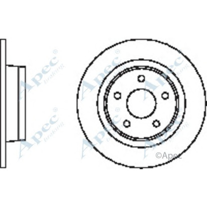 Foto Bremsscheibe APEC braking DSK2358