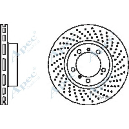 Фото Тормозной диск APEC braking DSK2468