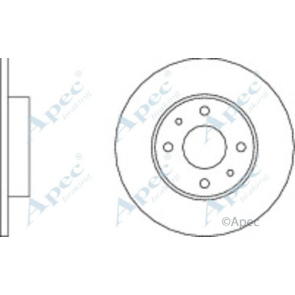 Foto Disco de freno APEC braking DSK255