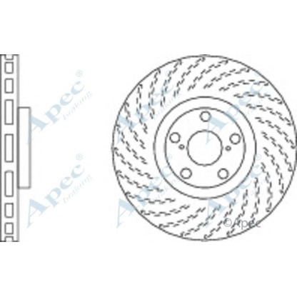 Zdjęcie Tarcza hamulcowa APEC braking DSK2557