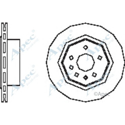 Фото Тормозной диск APEC braking DSK2563