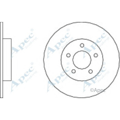 Zdjęcie Tarcza hamulcowa APEC braking DSK2752