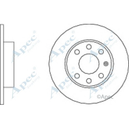 Photo Disque de frein APEC braking DSK2798