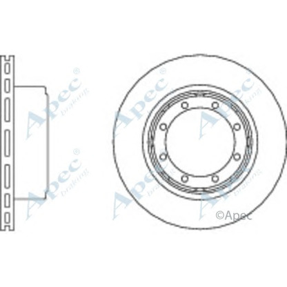 Фото Тормозной диск APEC braking DSK2805