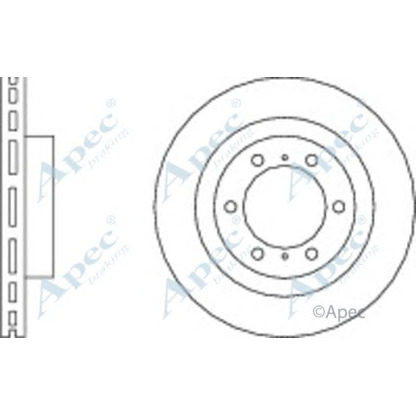 Zdjęcie Tarcza hamulcowa APEC braking DSK2841