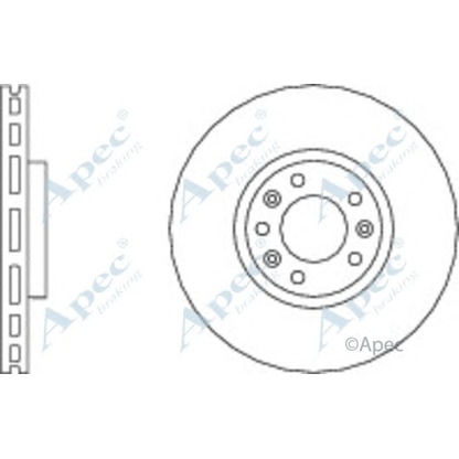 Фото Тормозной диск APEC braking DSK2864