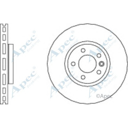 Фото Тормозной диск APEC braking DSK2868