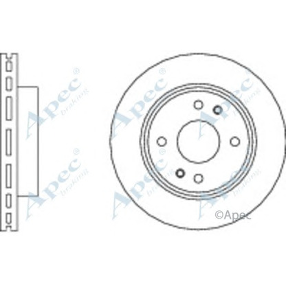 Zdjęcie Tarcza hamulcowa APEC braking DSK2972