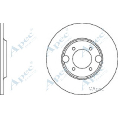 Foto Disco de freno APEC braking DSK740