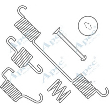 Zdjęcie Zestaw dodatków, szczęki hamulcowe APEC braking KIT993