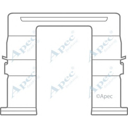 Foto Kit de accesorios, pastillas de frenos APEC braking KIT1012