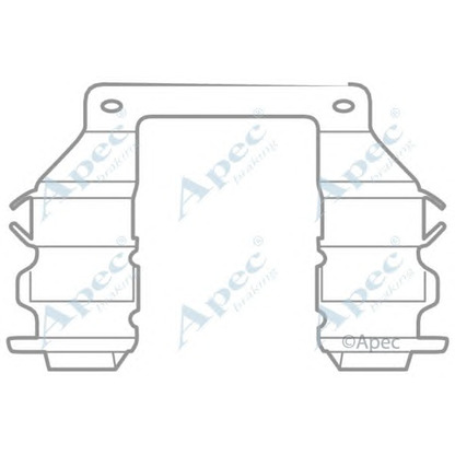 Foto Kit de accesorios, pastillas de frenos APEC braking KIT1029