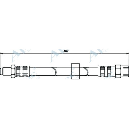 Фото Тормозной шланг APEC braking HOS3024