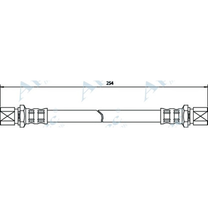 Foto Bremsschlauch APEC braking HOS3025