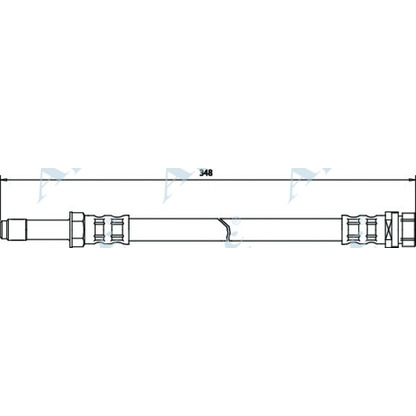 Фото Тормозной шланг APEC braking HOS3030