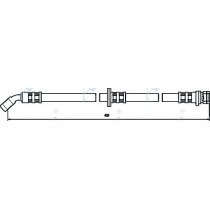 Zdjęcie Przewód hamulcowy elastyczny APEC braking HOS3038