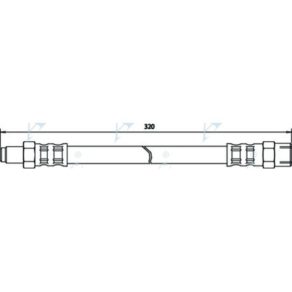 Фото Тормозной шланг APEC braking HOS3047