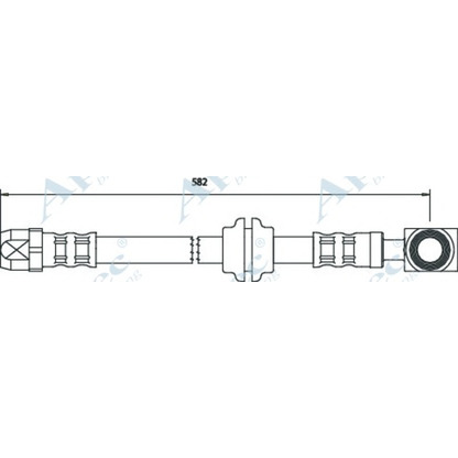 Zdjęcie Przewód hamulcowy elastyczny APEC braking HOS3055