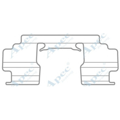 Zdjęcie Zestaw akcesoriów, klocki hamulcowe APEC braking KIT1034