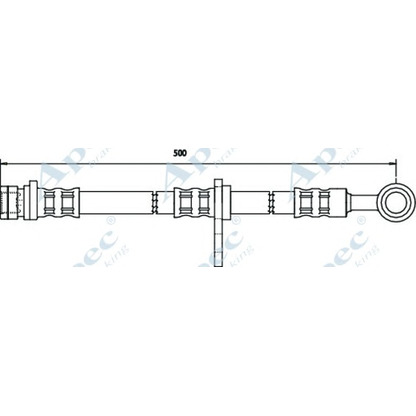 Foto Bremsschlauch APEC braking HOS3074