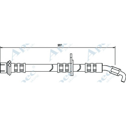 Zdjęcie Przewód hamulcowy elastyczny APEC braking HOS3075