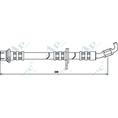 Zdjęcie Przewód hamulcowy elastyczny APEC braking HOS3076