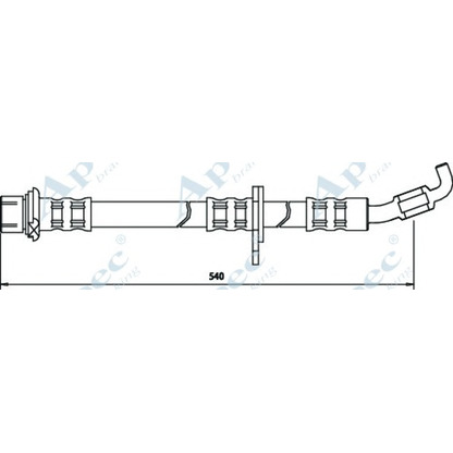 Фото Тормозной шланг APEC braking HOS3076