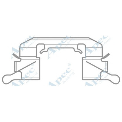 Foto Zubehörsatz, Scheibenbremsbelag APEC braking KIT1036