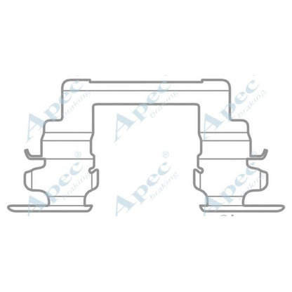 Foto Zubehörsatz, Scheibenbremsbelag APEC braking KIT1037