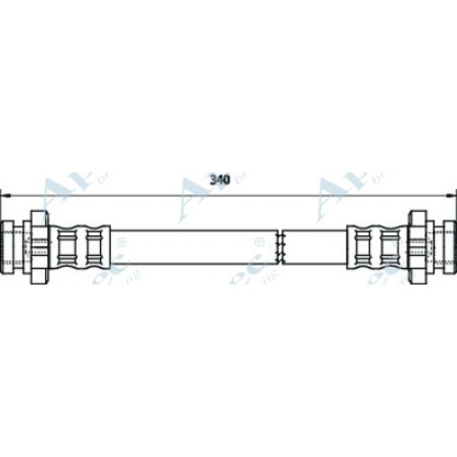 Foto Tubo flexible de frenos APEC braking HOS3103