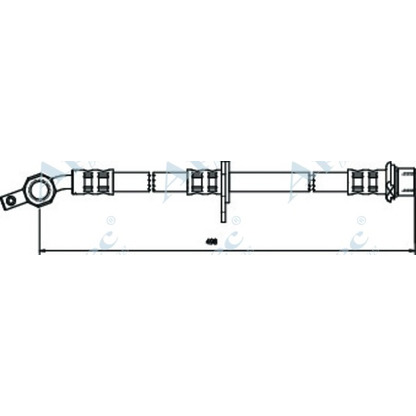 Zdjęcie Przewód hamulcowy elastyczny APEC braking HOS3117