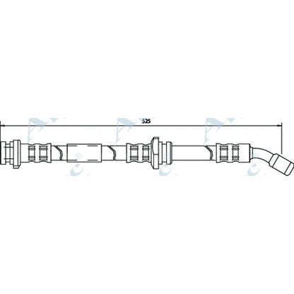 Foto Tubo flexible de frenos APEC braking HOS3124