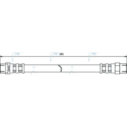 Фото Тормозной шланг APEC braking HOS3166