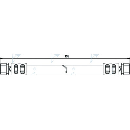 Фото Тормозной шланг APEC braking HOS3171