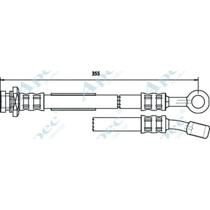 Foto Bremsschlauch APEC braking HOS3206