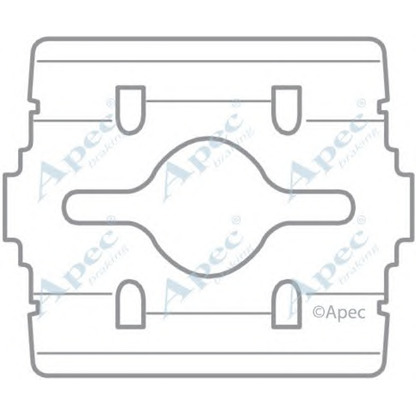 Foto Kit accessori, Pastiglia freno APEC braking KIT1053