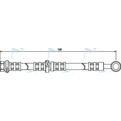 Foto Tubo flexible de frenos APEC braking HOS3278