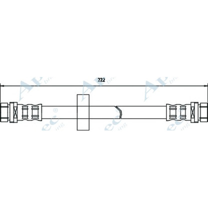 Zdjęcie Przewód hamulcowy elastyczny APEC braking HOS3334