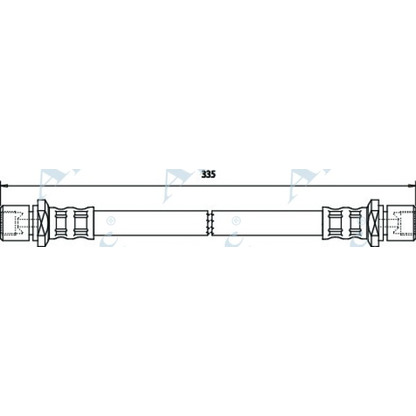 Фото Тормозной шланг APEC braking HOS3335