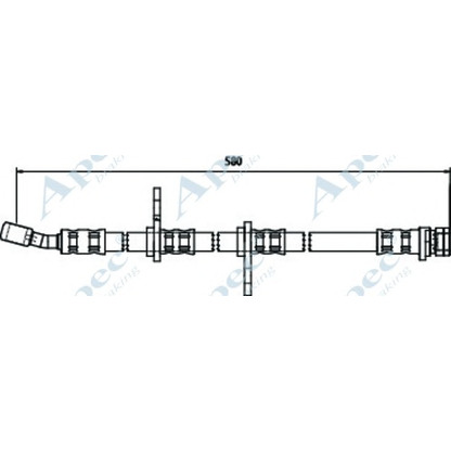 Zdjęcie Przewód hamulcowy elastyczny APEC braking HOS3339