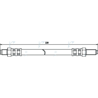 Zdjęcie Przewód hamulcowy elastyczny APEC braking HOS3374