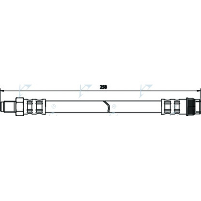 Foto Tubo flexible de frenos APEC braking HOS3383