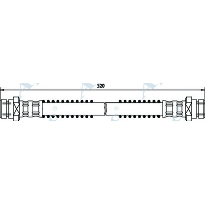 Foto Tubo flexible de frenos APEC braking HOS3391