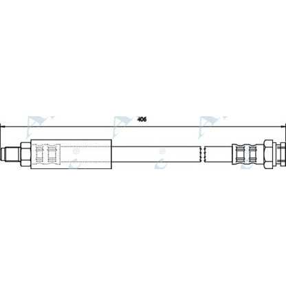 Фото Тормозной шланг APEC braking HOS3408